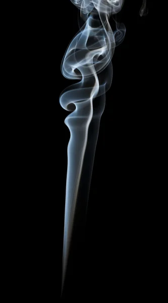 黒の背景に抽象的な光の煙 — ストック写真