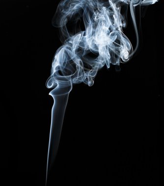 Koyu arka plan arka ışık duman