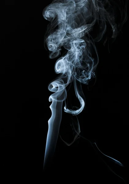 暗い背景に抽象的な光の煙 — ストック写真