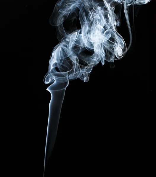 Abstrato fumaça de luz no fundo escuro — Fotografia de Stock
