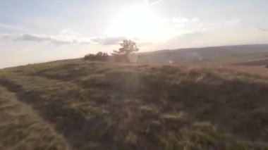 Güzel çam ağaçlarıyla tepenin üzerinden hızlı ve manevra kabiliyeti yüksek bir uçuş. FPV insansız hava aracı ile çekildi.