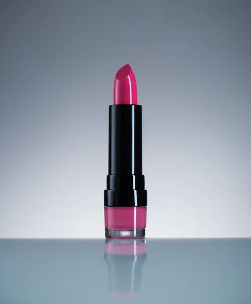 Pink lipstick with reflection — Stock Photo, Image