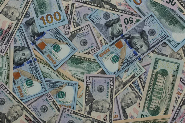 Hintergrund der Dollar-Banknoten — Stockfoto