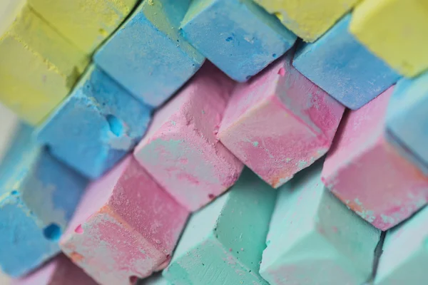 Färgglada krita pasteller - utbildning, konst, kreativa — Stockfoto