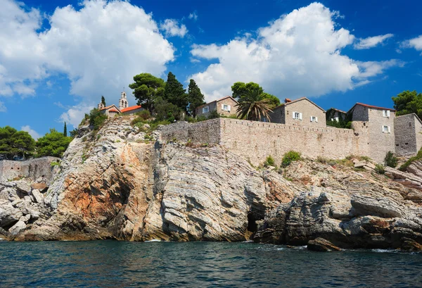 Insula Sveti Stefan, Muntenegru, Balcani, Marea Adriatică, Europ — Fotografie, imagine de stoc