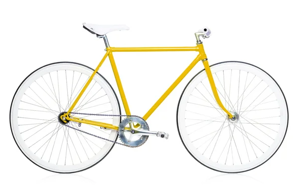 Elegante bicicleta hipster isolado em branco — Fotografia de Stock