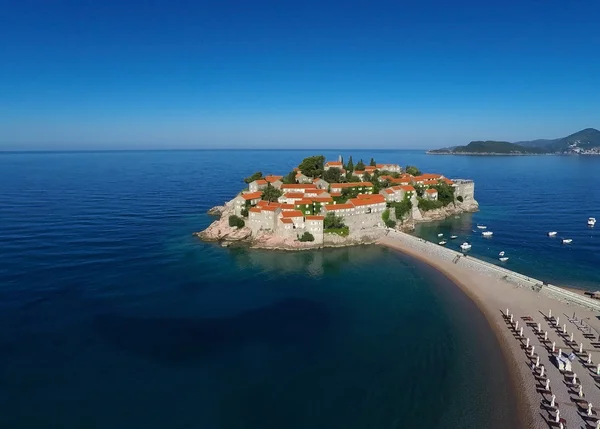 Pulau Sveti Stefan di Budva, Montenegro — Stok Foto