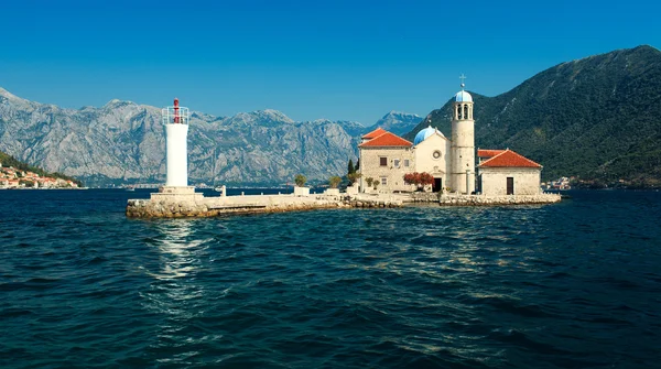 Kirche unserer Felsendame, Perast, Montenegro — Stockfoto