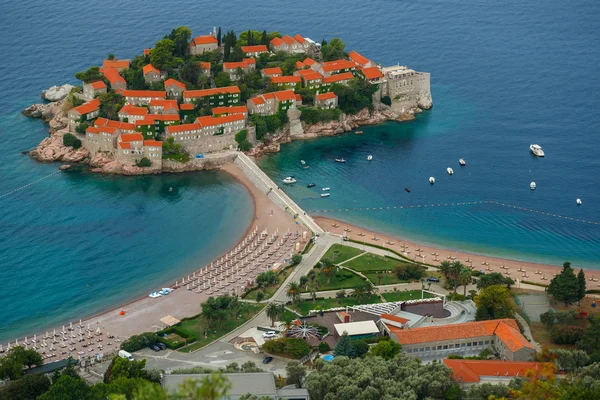 Pulau Sveti Stefan di Budva, Montenegro — Stok Foto