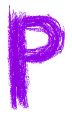 beyaz üzerine pastel alfabesi