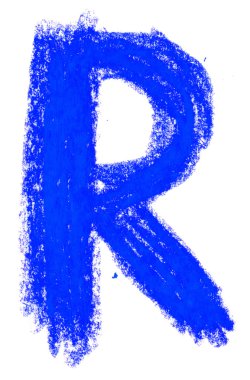 beyaz üzerine pastel alfabesi