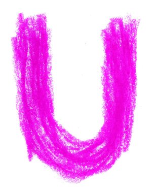 beyaz üzerine pastel alfabesi