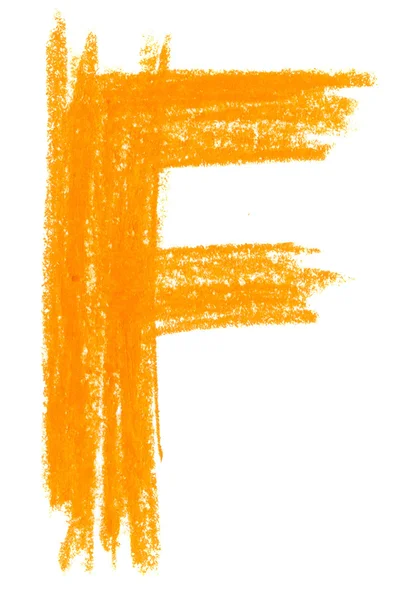 Pastel del alfabeto sobre blanco — Foto de Stock
