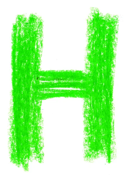 Alphabet Pastell auf Weiß — Stockfoto