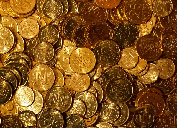 Monedas de oro de Ucrania — Foto de Stock