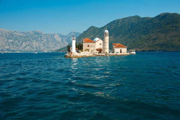Church of Our Lady of the Rocks, Perast, Montenegro — Stok fotoğraf