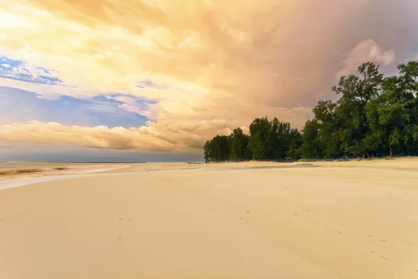 Тропічний пляж у віддалені часи — стокове фото