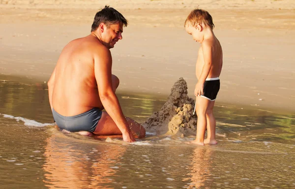 Mans spiaggia giochi — Foto Stock