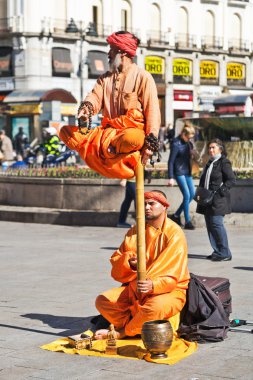 meditation monks trick clipart