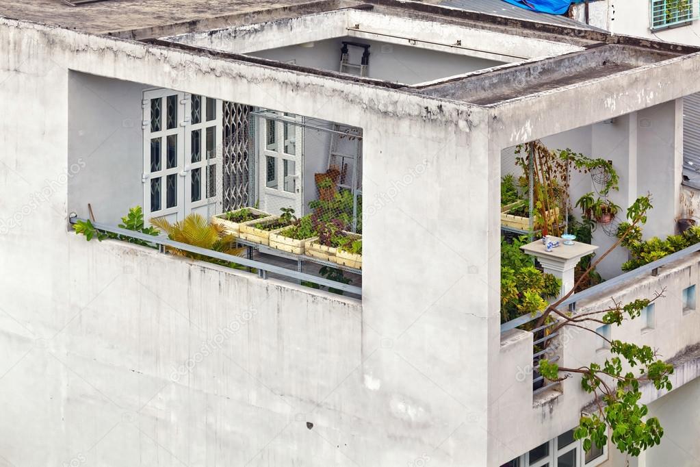 balcony of Vietnamese house