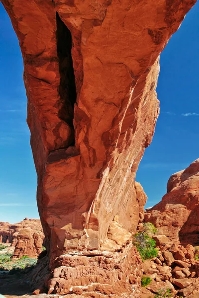 Formações rochosas no parque nacional de Arches — Fotografia de Stock