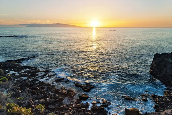カラフルな海の夕日 — ストック写真