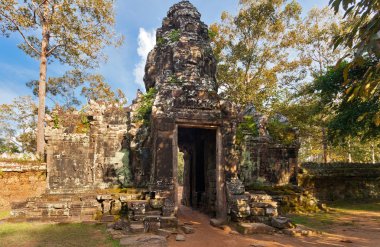 Antik khmer Budist tapınağı angkor wat kompleksi içinde