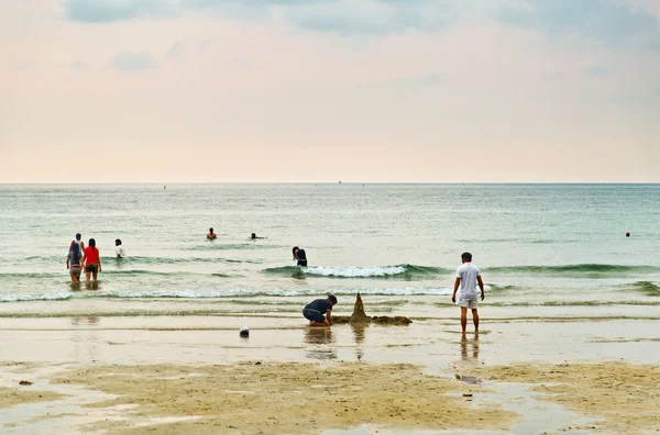 Descansando na praia — Fotografia de Stock