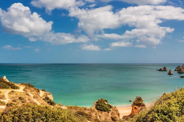 Strand Von Praia Dona Ana Lagos Algarve Portugal Praia Dona — Stockfoto