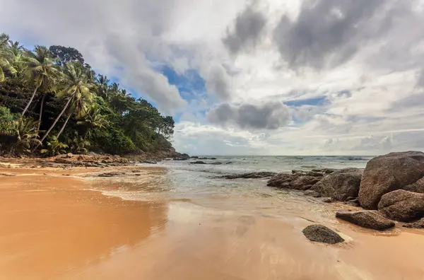 Tropical Beach Gloomy Sky Thailand — Stock Photo, Image