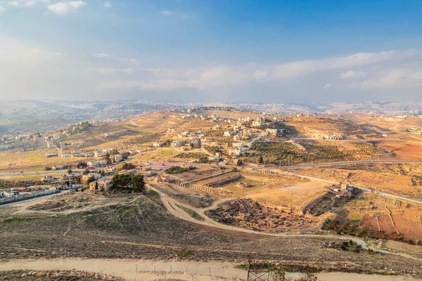 ヒロディオンからのイスラエルの風景 イスラエル ストックフォト