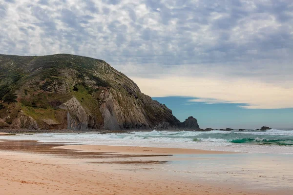 Вид Пляж Кордоама Западное Атлантическое Побережье Региона Алгарве Югу Португалии — стоковое фото