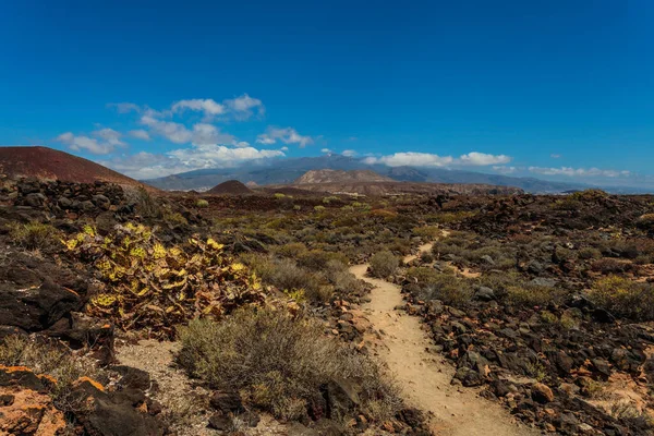 Landschaft Luftaufnahme Über Tal Und Berge Auf Teneriffa Kanarische Inseln — Stockfoto