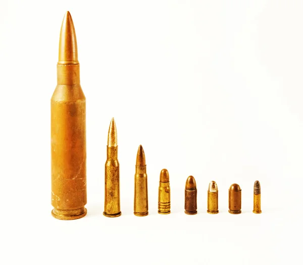 Bullets on a white background — Stock Photo, Image