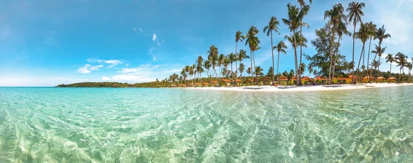 Тропическая панорама пляжа — стоковое фото