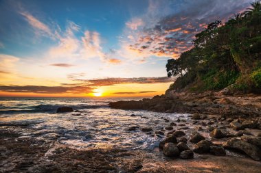 tropik gün batımı.