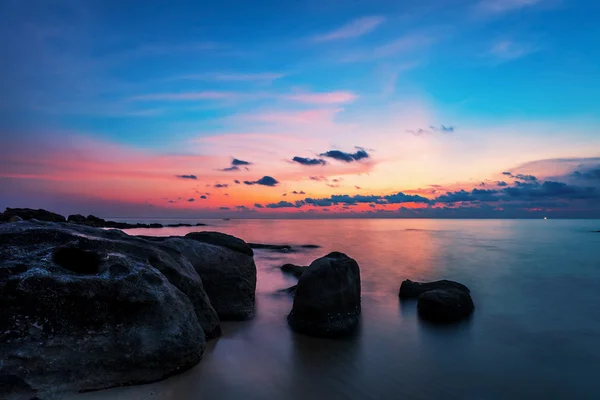 Pláž při západu slunce — Stock fotografie