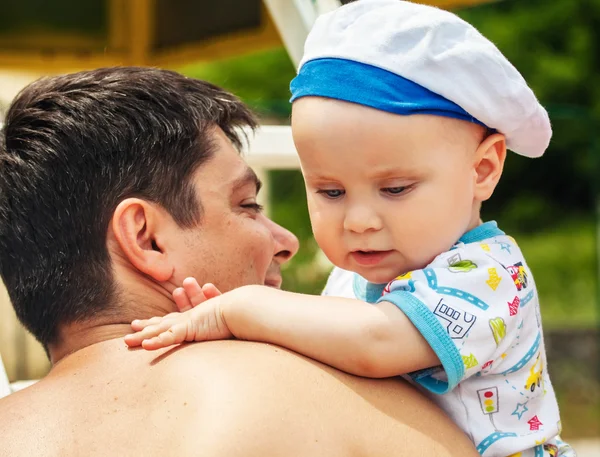 Pai com bebê — Fotografia de Stock