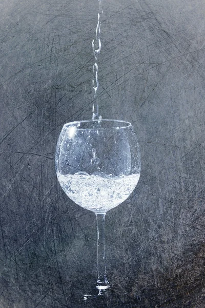 Spritzen im Glas — Stockfoto