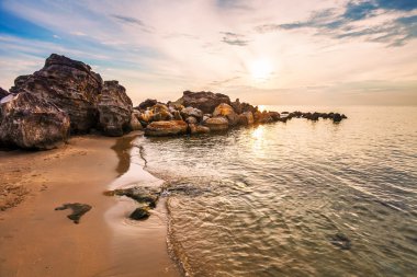  Gün batımında plaj 