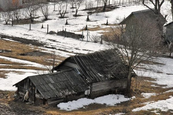 Das alte Holzhaus — Stockfoto