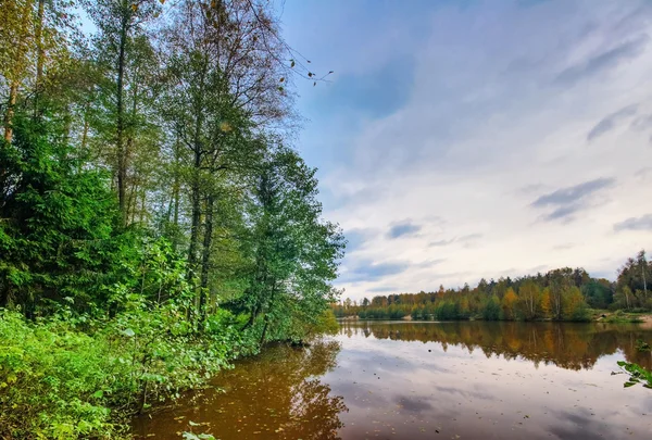 Foggy lake — Stock Photo, Image