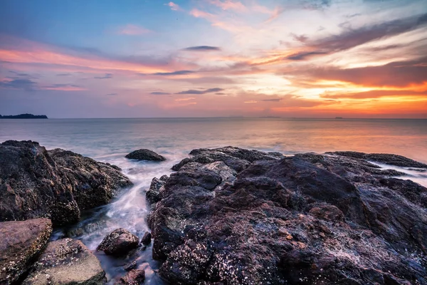 Por do sol tropical. — Fotografia de Stock