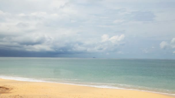 Playa tropical — Vídeo de stock