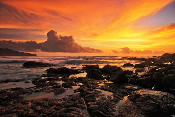 Tropical sunset. Royalty Free Stock Photos