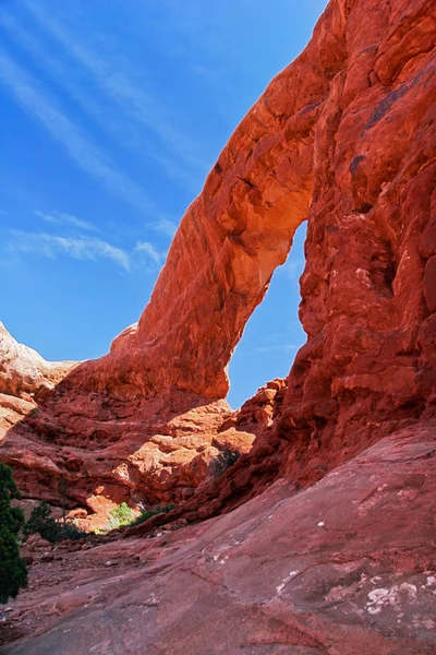 Formações rochosas no parque nacional de Arches — Fotografia de Stock