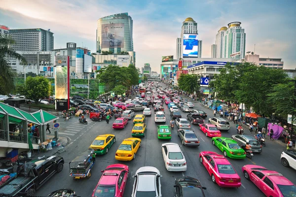 Pink taxi of Bangkok Royalty Free Stock Images