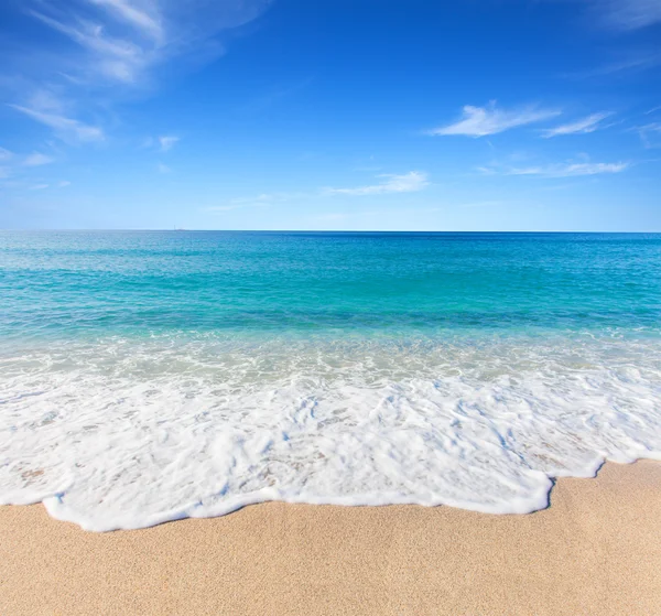 Playa y mar tropical — Foto de Stock