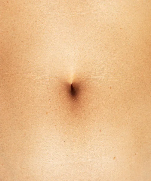 Close Van Vrouwelijke Navel Stockfoto