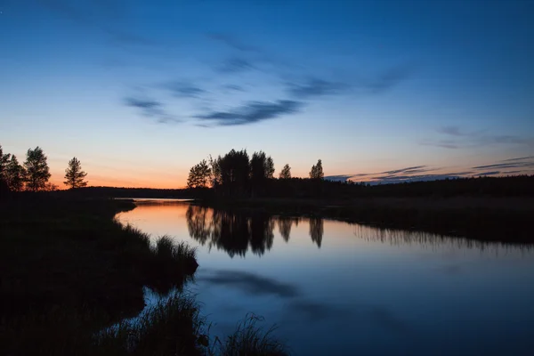 Beautiful lake and sunset — Stock Photo, Image